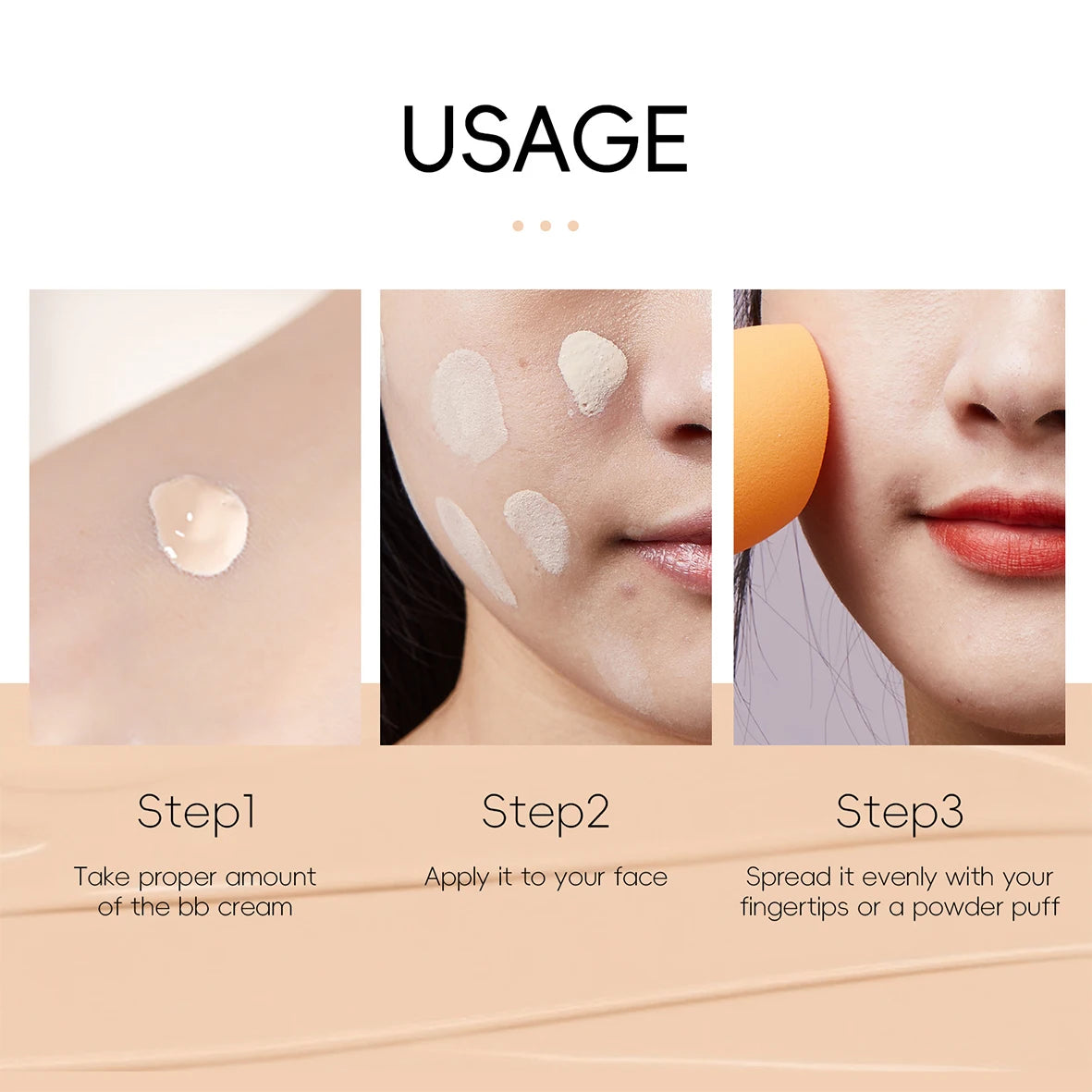 6-color optional concealer BB cream 30ml natural facial concealer primer