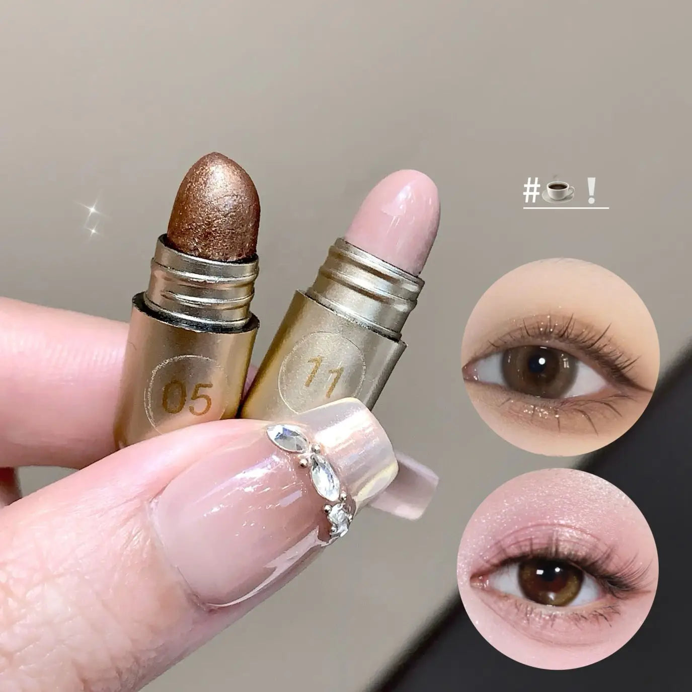 MAGIC CASA 12 Color Capsule Eyeshadow Set Highlighting and Crouching Eyeshadow Non-Smudging Eye Contour Set