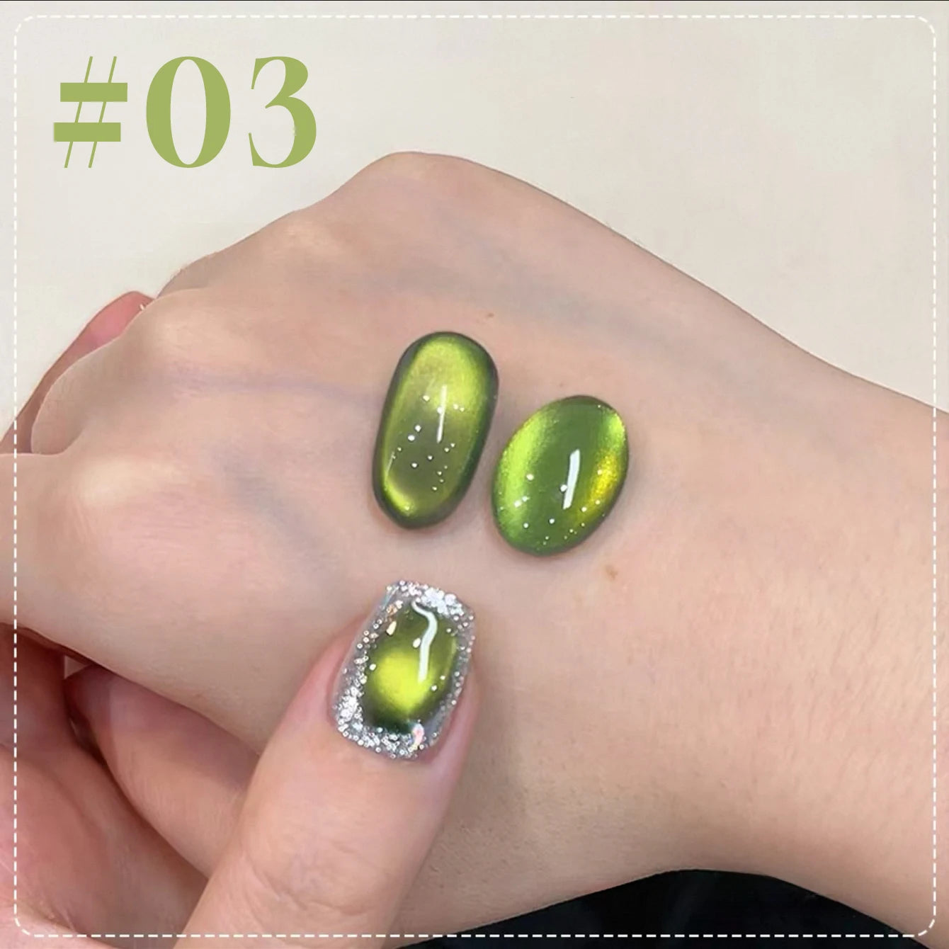 Mianel 12ml 1-21pcs Green Cat Magnetic Gel Nail Polish Spider Lily Varnish Soak Of UV Light Nails Nail Salon Christmas Nails