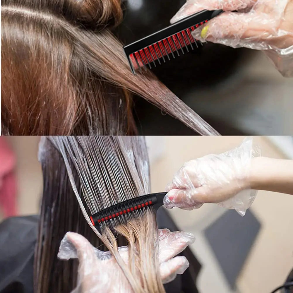 2pcs Hair Styling Comb Set Triple Teasing Rat Tail Combs Detangling Comb Professional Barber Haircut Brush Hairdress Supplies