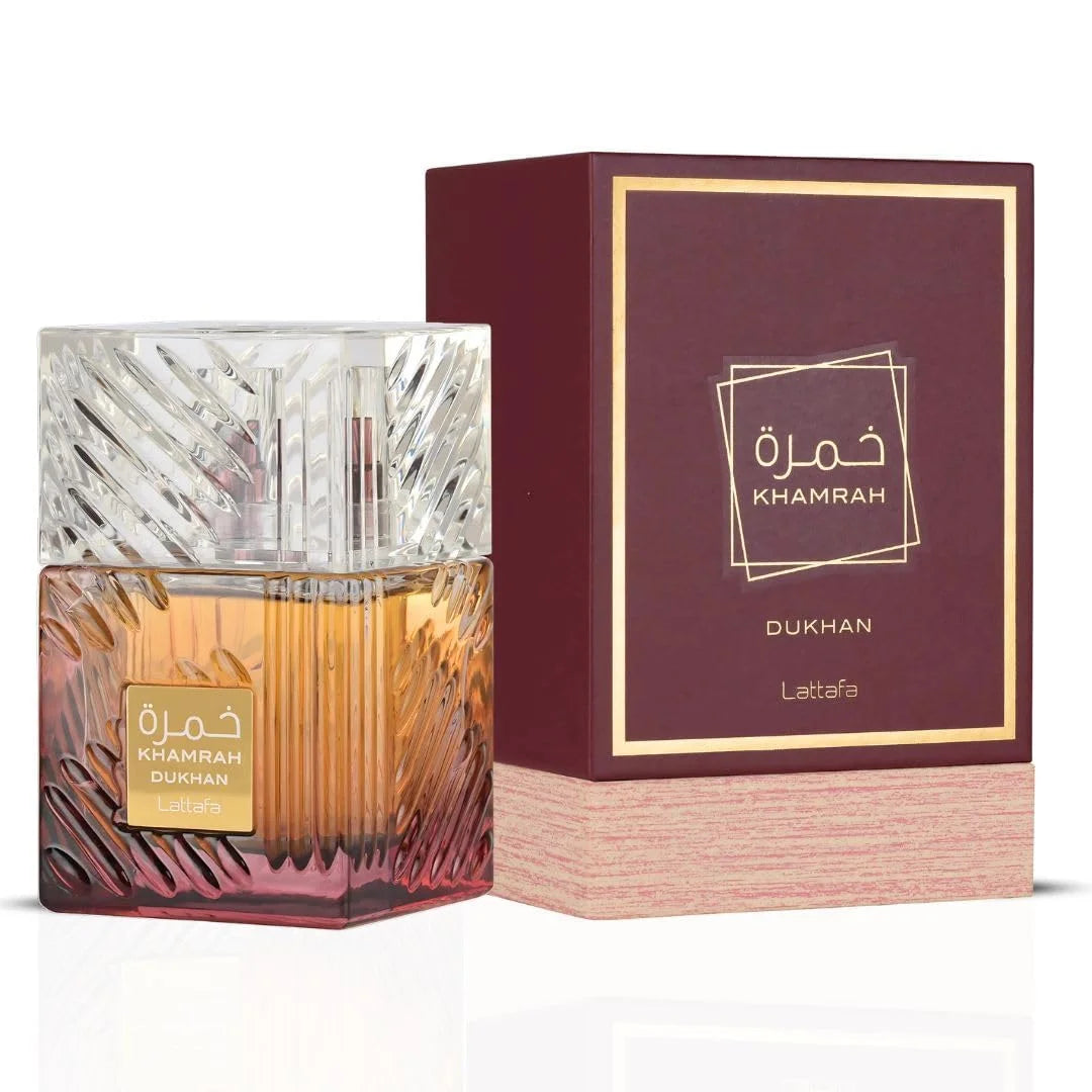 Lattafa Khamrah - Vanilla, Warm Spicy, Amber, Cinnamon - Eau de Parfum Long-Lasting Fragrance for Unisex, 3.40 Ounce / 100 ml