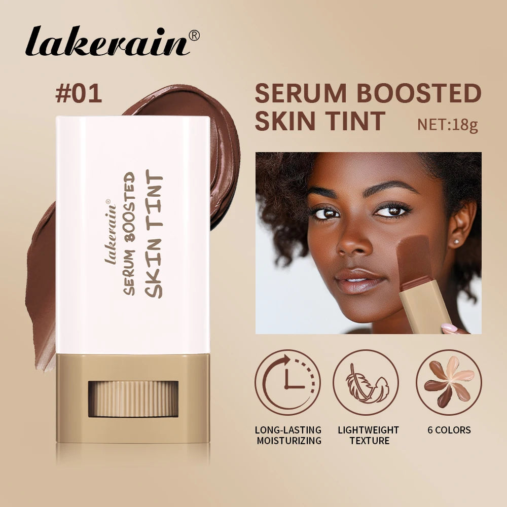 Eraser Foundation Stick Silky Texture Moisturizing Smooth Boosted Skin Tint Foundation Stick Travel-Friendly Concealer Stick