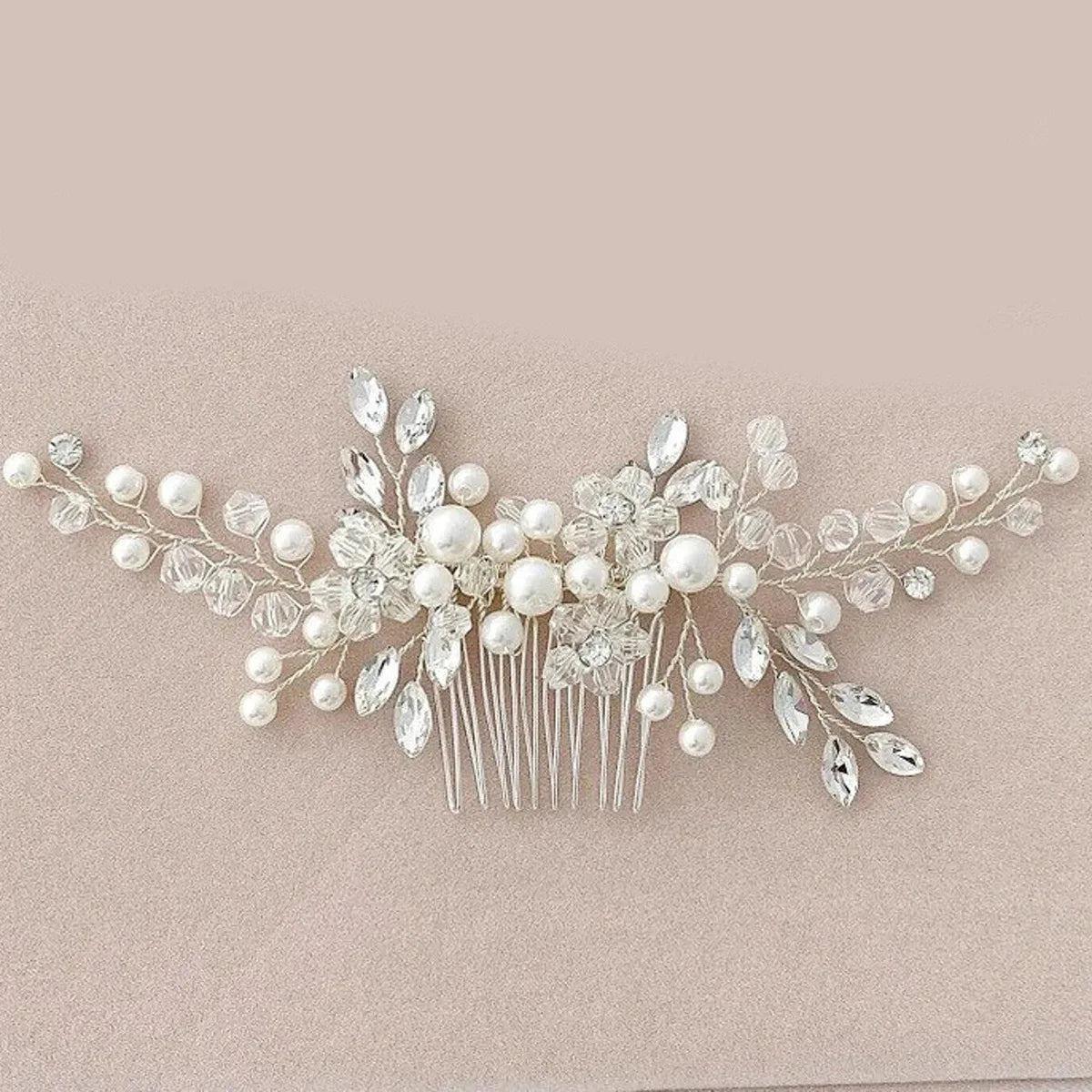 Wedding Comb Head Jewelry Bride Hair Clips Headpiece Crystal Women Tiaras Bridal Hair Accessories Women Hair Ornaments SL
