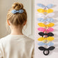 BABY BOWS 10Pcs/ Lot Kids Colorful Bow Hair Bands Ribbon Scrunchie for Kids Girls Elastic Hair Tie Head Rope Hair Accessories