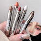 Metallic Glitter Eyeshadow Stick Matte Red Waterproof Shimmer Lying Silkworm Long Lasting High Gloss Pearlescent Eyeshadow Pen