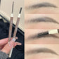 Waterproof Ultra Fine Eyebrow Pencil Double-Ended Eyebrow Pen Sweat-proof Long Lasting Professional Natural Black Eyebrow Makeup