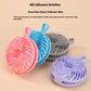 Silicone Body Scrubber Loofah Double-Sided Bath Brush,Shower Scrubber And Scalp Massager Shampoo Brush For Kids Women Men