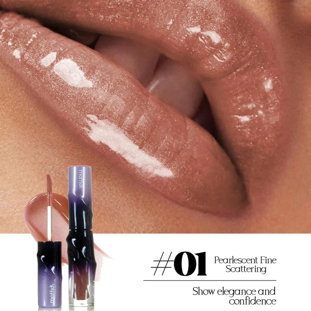 7-Color Mirror Lip Gloss Moisturizing Liquid Lipstick Waterproof Long lasting Gloss Non fading Lip Gloss