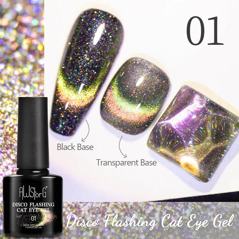 7.5ML Pink Blue Nail Gel Cat eye Semi Permanent Nail Art Soaking UV LED Nail Salon DIY Nail Salon Gel For Autumn And Winter