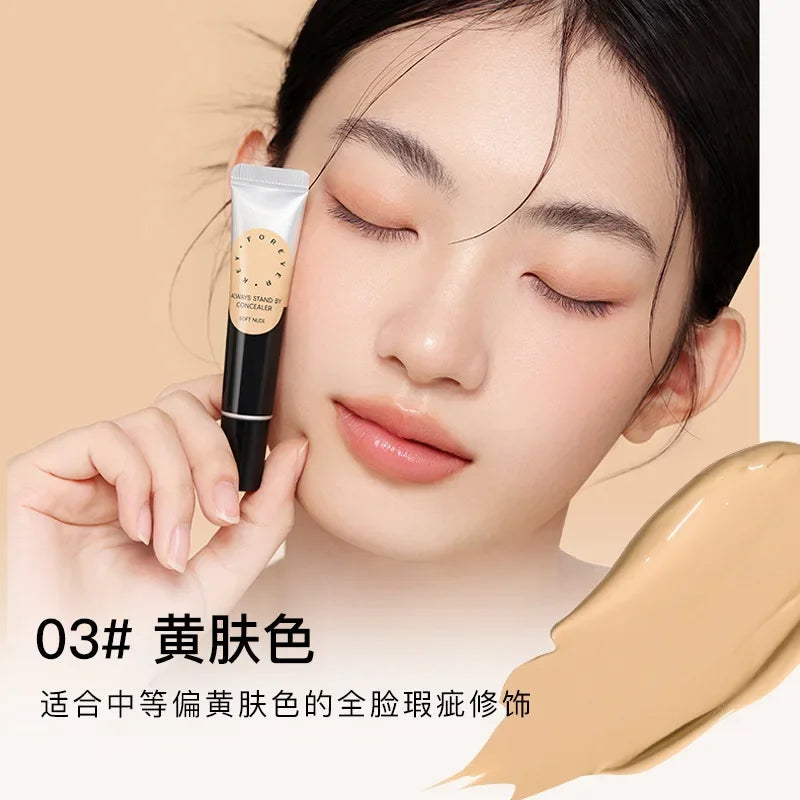 Foreverkey Concealer Cream Liquid Foundation For Dark Eye Circles Pimple Mark Waterproof Longlasting Smooth Makeup 10g