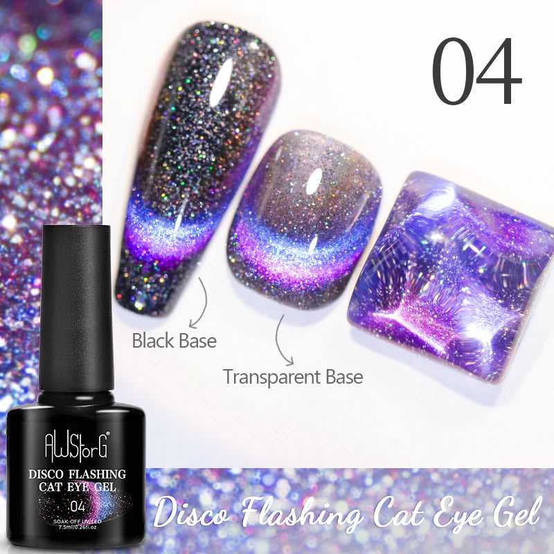 7.5ML Pink Blue Nail Gel Cat eye Semi Permanent Nail Art Soaking UV LED Nail Salon DIY Nail Salon Gel For Autumn And Winter