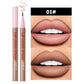 QIBEST 1PC Matte Liquid Lipliner Pencil Waterproof Plumping Stain Lipstick Natural Lip Liner Outline Lips Contour Pen Makeup