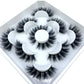 AMSDCN 5 Pairs 3d Mink Dramatic Volume Lashes Bulk Faux Thick Long Wispy Natural Mink Lashes Pack Short Wholesales Natural False