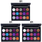 CmaaDu 15 Colors Gold Scallion Powder Diamond Glitter Eyeshadow Tray Shimmering Dazzling Universal Waterproof Easy to Color