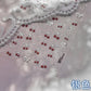 1pcs Cute Small Cat Claw Cherry Nail Art Charms Stickers Shiny 5D Jelly Cherry Pudding Bows Design Adhesive Sliders Nail Decals