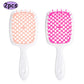 2pcs Professional Comb Detangling Hair Brush Scalp Massage Anti-static Comb Hollow Out Hairbrush for Wet Dry Barber Hair Styling
