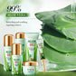 6-Piece Aloe Skin Care Set Aloe Moisturizing Skin Care Face Cream Christmas Gift Box Aloe Cleansing Cream Toner Eye Cream
