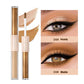 2 In 1 Stick Pearly Matte Eyeshadow Cream Smooth Nude Eye Makeup Liquid Contour Shadow Stick Waterproof Shimmer High Light Pen