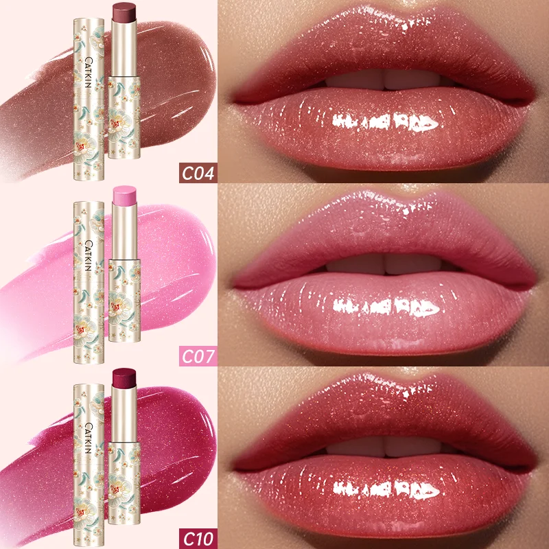 CATKIN GLOSSY LIP BALM Hydrating Lip Balm in 6 Vibrant Colors Moisturize, Protect & Soothe