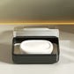 Soap Dish with Lid, Portable Travel Soap Box, Double Layer Drainable Soap Holder for Bathroom Shower Sink Countertop