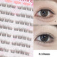 No Glue Needed Idol False Eyelashes Large Capacity 7-9mm Self Adhesive Eyelashes tweezers DIY Lash Extension Cluster Lashes