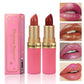 Pearlescent Pink Glitter Velvet Lipstick Metallic Waterproof Long Lasting Matte Shimmer Diamond Lipstick Women Makeup Cosmetic