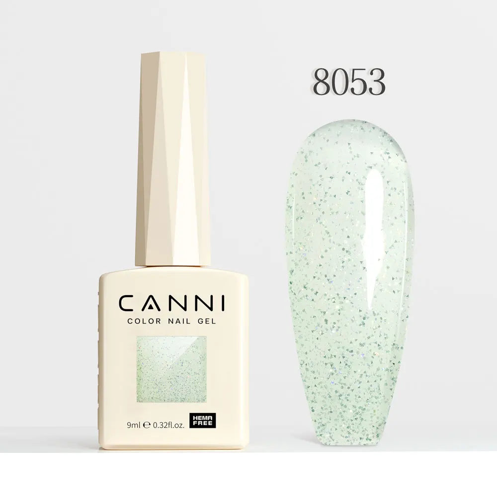 CANNI Gel Nail Polish Glitter Diamond Sparkle Color Collection Gorgeous Color HEMA FREE Soak Off UV LED Semi Permanent AurorGel