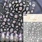 Magical Blow Bubbles Goldfish Bunny Rabbit Cat Kitten Shape Shiny Dreamy Bubbles 5D Nail Art Decorations Sticker Manicure Decal