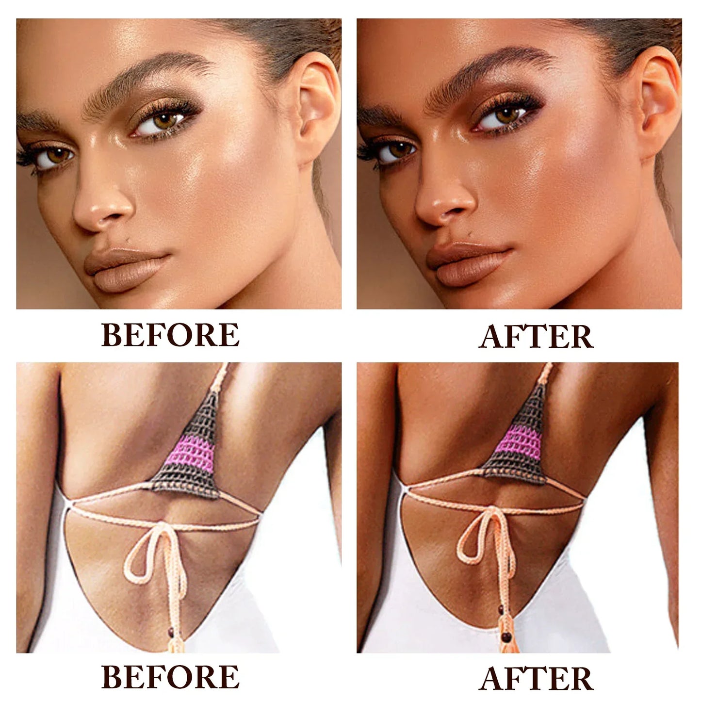 Natural Self Tanning Lotion Enhances Skin Melanin Bronzer For Face And Body Prevents Sunburn Sunless Tanning Cream