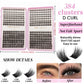 384 Bundles of False Eyelashes - with a 0.07 mm Curling Degree, a Naturally Slender Mixed Length (9 - 16 mm) - an Easy-to-Use Cu