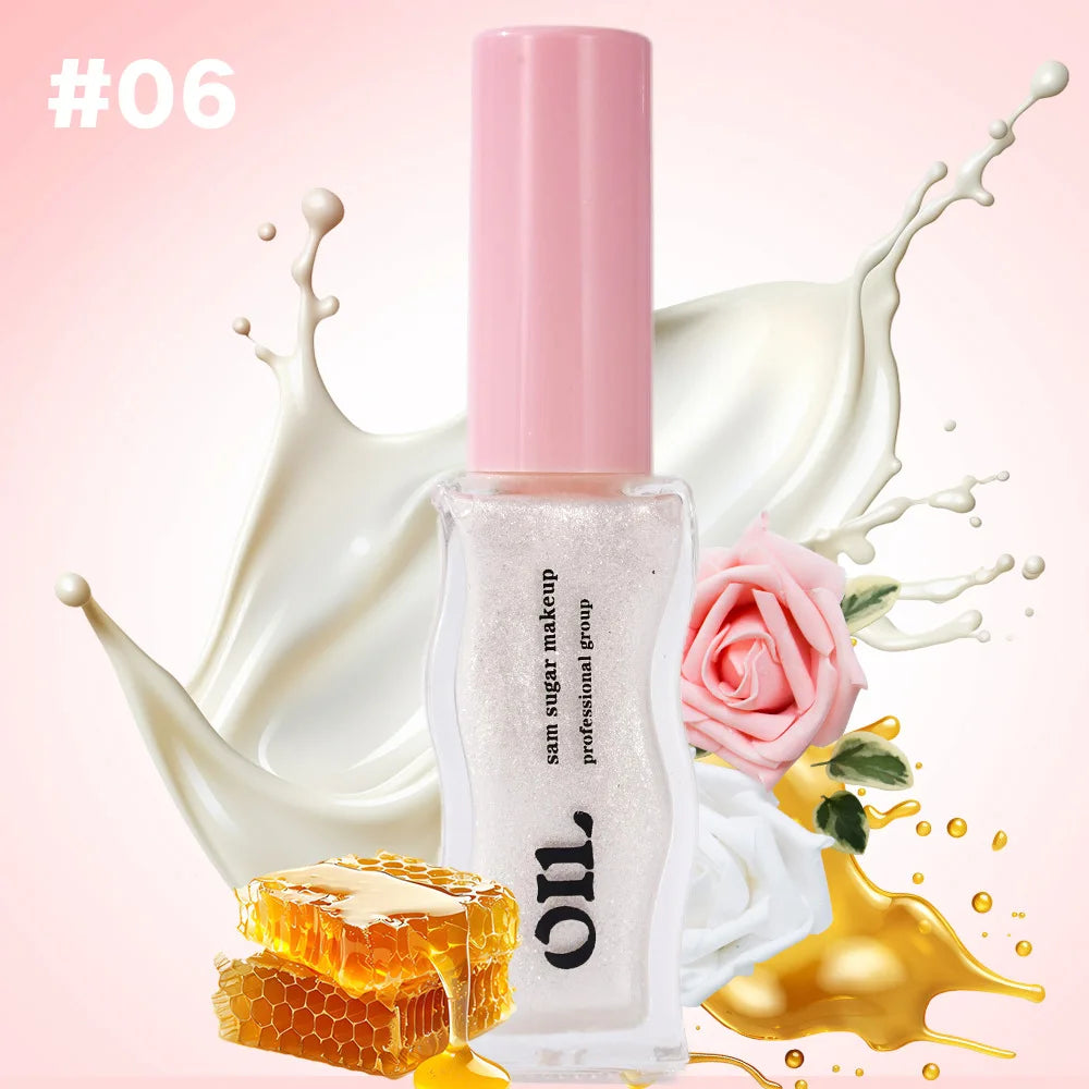 Fruit Honey Essence Lip Oil Sexy Plump Lip Jelly Strawberry Tinted Lip Liquid Waterproof Moisturize Oil Lipgloss Makeup Makeup