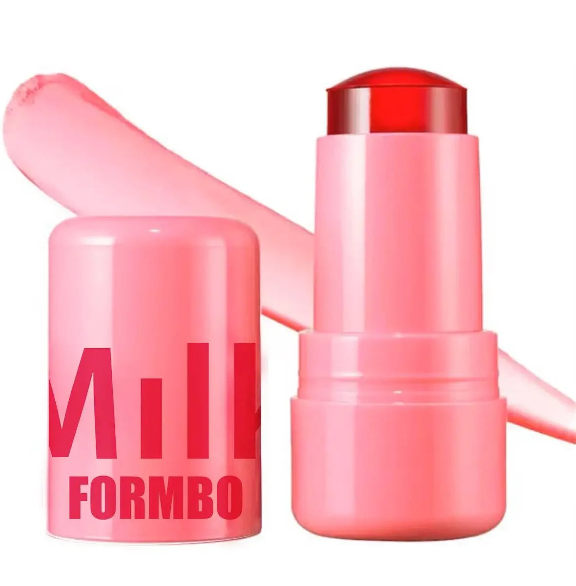3-in-1 Milk Jelly Tint Facial Blusher Wand Moisturized Long Lasting Matte Rouge Cheek Contour Lipstick Sticker Beauty Makeup