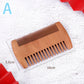 Natural Wood Hair Brush Beard Comb Anti-Static Double-Sided Mustache Pocket Comb Brushing Hair Care Tools For Men Gift