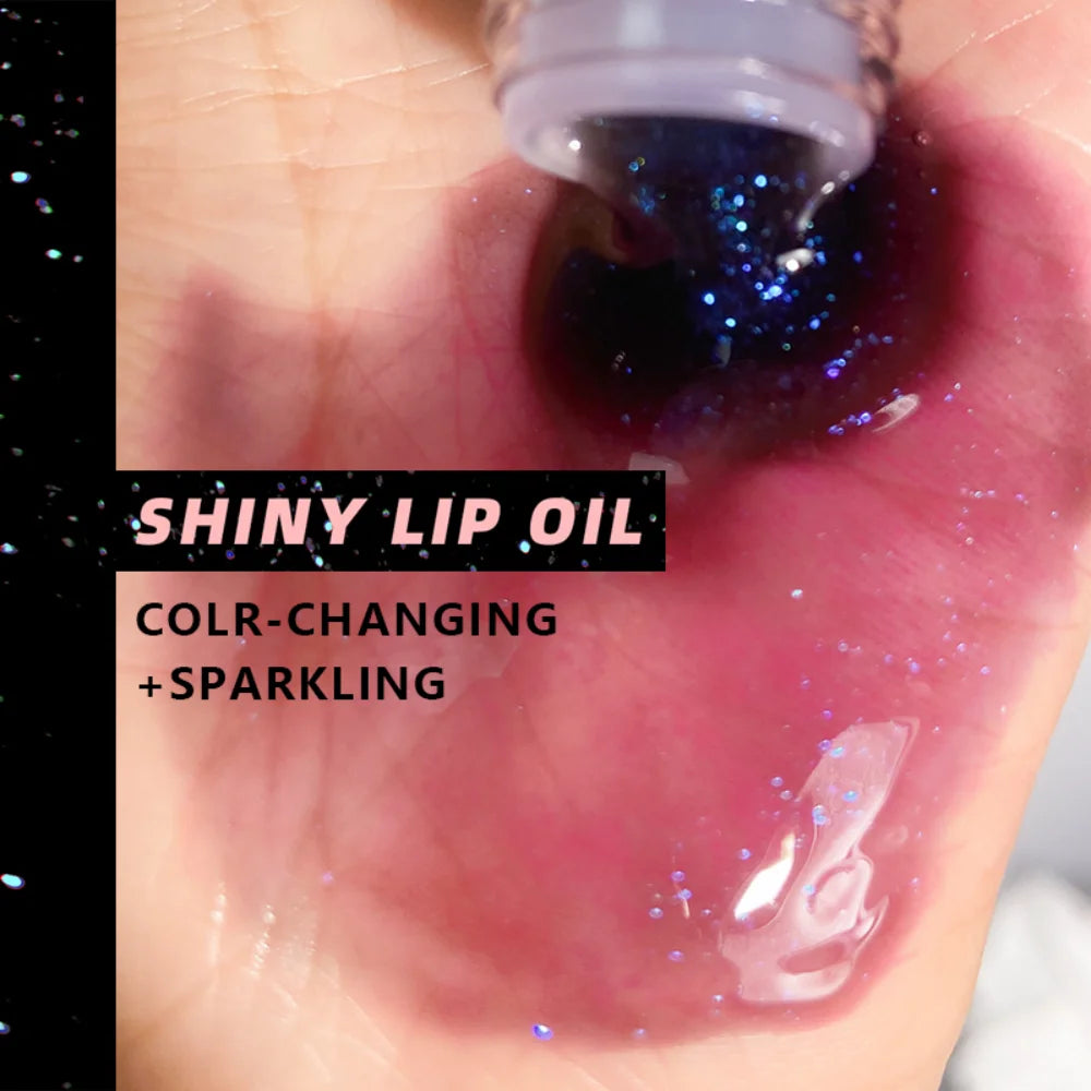 Purple Lip Gloss Moisturizing Mirror Water Gloss Solid Color Lip Gloss Film Forming Non Filling Gloss Lipstick