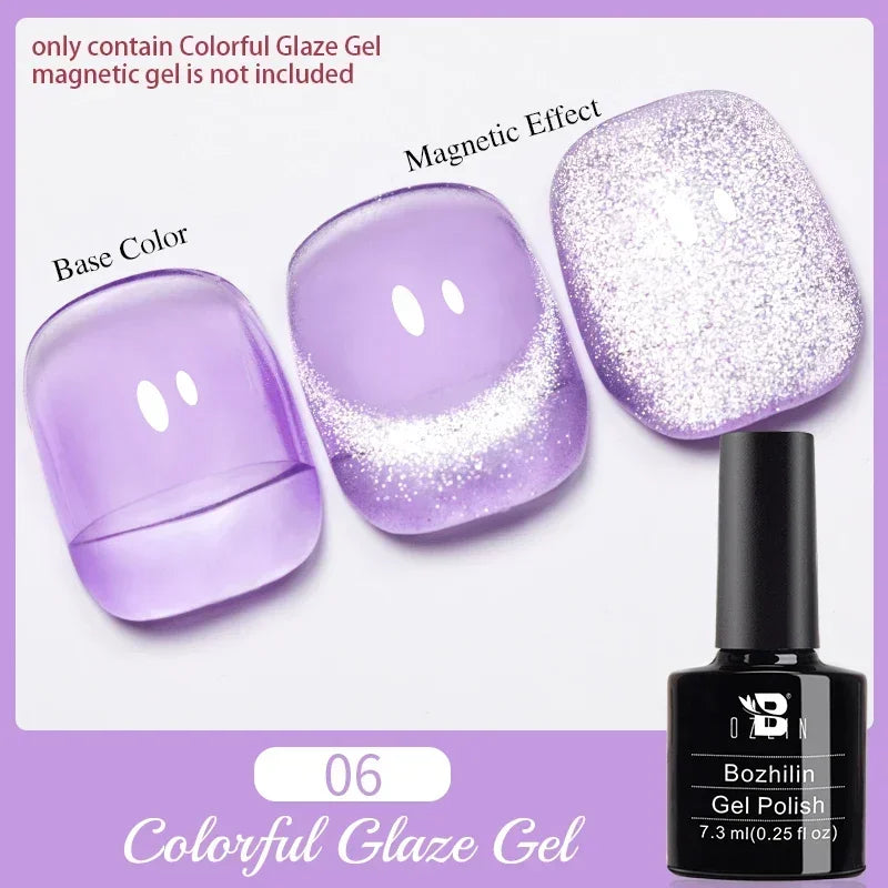 7.5ML Pink Blue Nail Gel Cat eye Semi Permanent Nail Art Soaking UV LED Nail Salon DIY Nail Salon Gel For Autumn And Winter