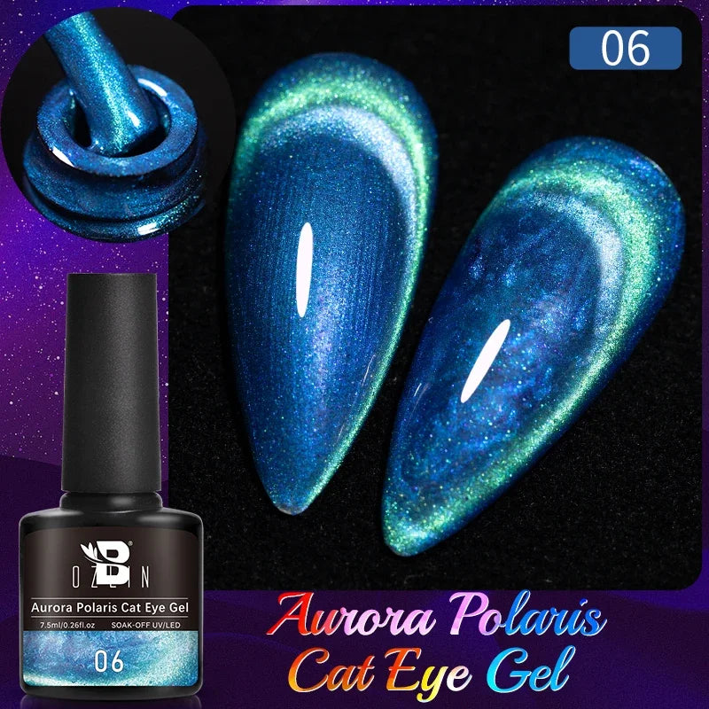 AWStorG 7.5ml Starlit Cat Magnetic Gel Nail Polish Must need Black Gel-Polaris Light Soak Off UV Gel Varnis Semi Permanent DIY