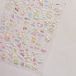 Colorful Water Bubble 5D Nail Art Stickers Goldfish Koi carp Dreamy Polarized Dreamlike Self Adhesive Delicate Manicure Decals