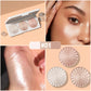 3 Colors Face Glitter Gold Highlighter Palette Makeup Waterproof Shimmer Powder Highlight Face Brighten Contour Body Illuminator