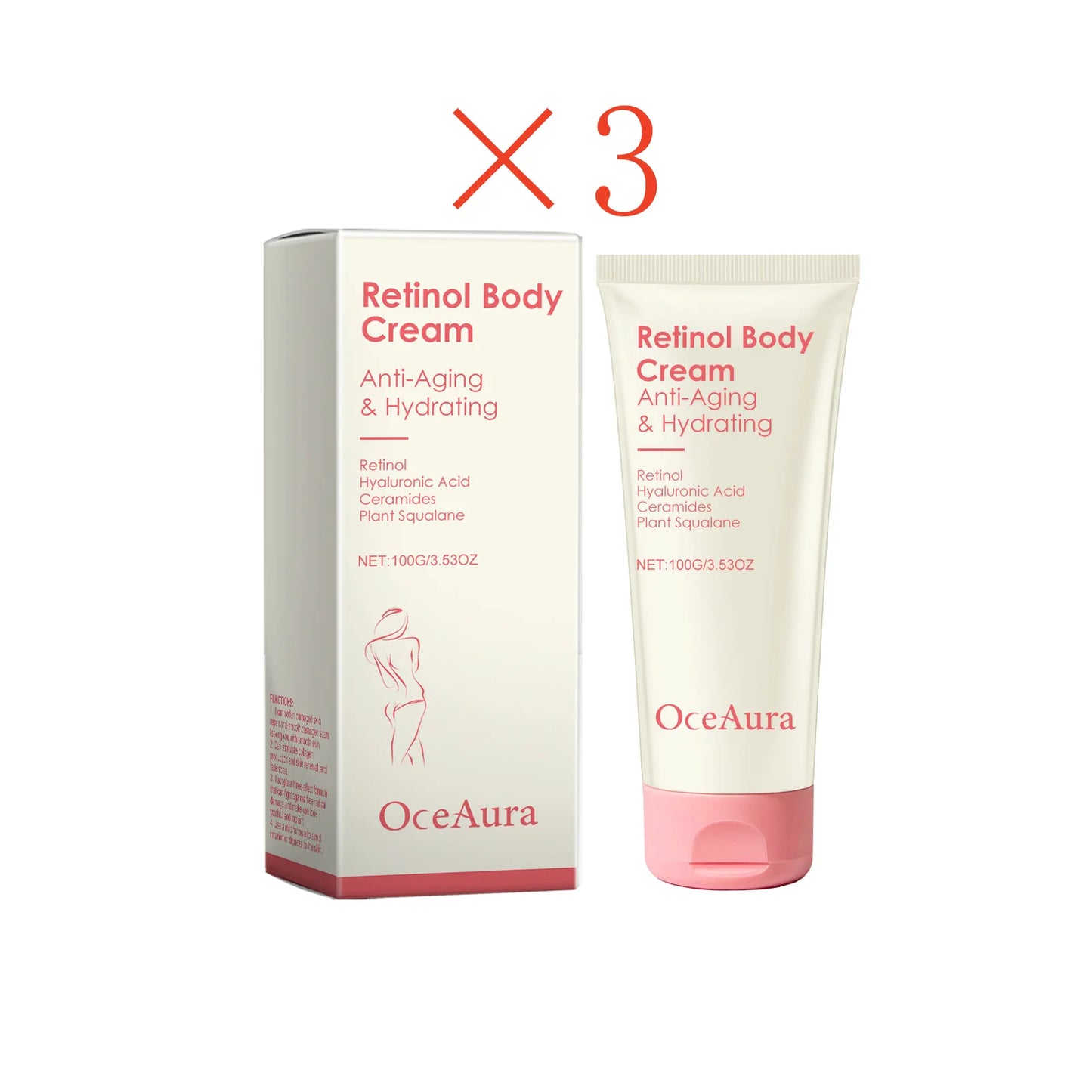 Retinol Tightening Body Lotion Anti-Wrinkle Repair Improve Sagging Skin Remove Cellulite Nourish Lift Firming Moisturizing Cream