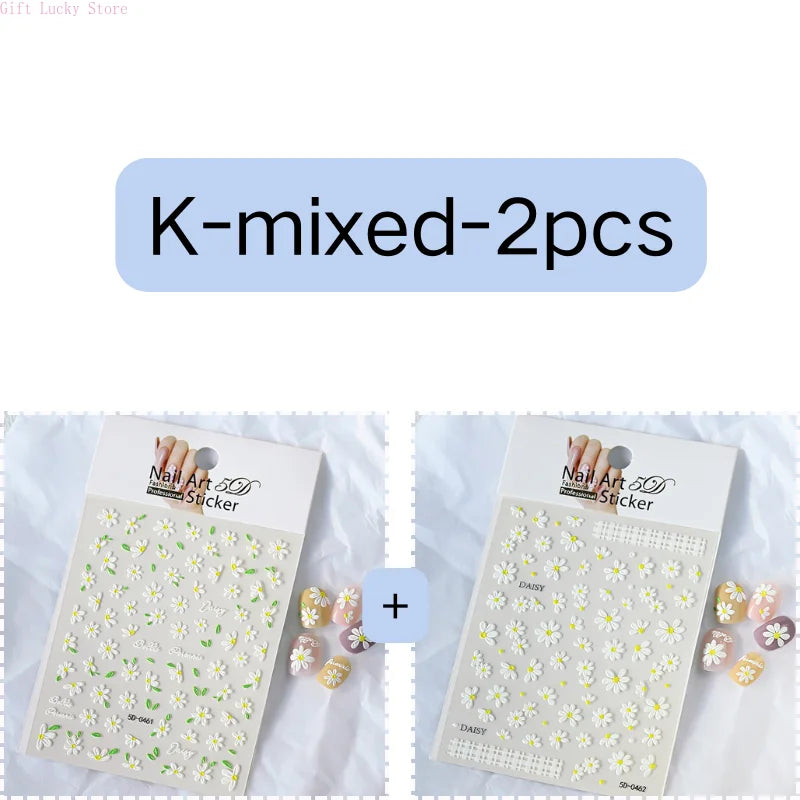 1piece 5D glass fragment nail sticker high quality stained glass window grille design glitter art decoration design nail sticker