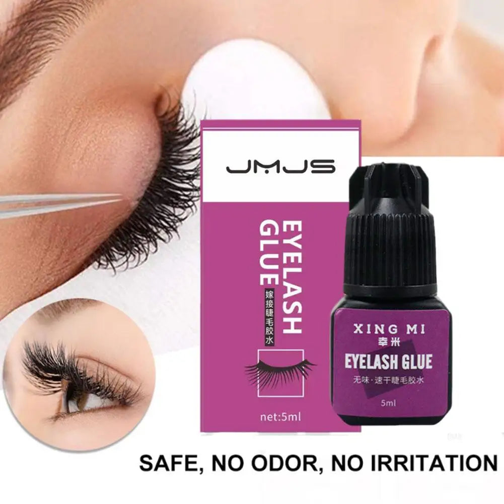 Eyelash Grafting Glue 5ml Black Eyelash Extension Glue Waterproof Quick Drying Sturdy Glue For Semi-Permanent DIY Grafting Glue
