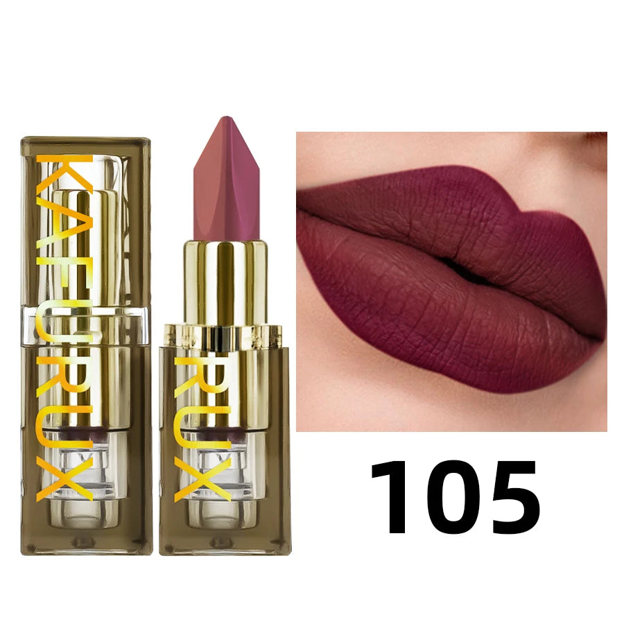 6 Color Glitter Two-tone Lipstick Purple Black Matte 1pc Lipsticks Cosmetics Easy to Use Lip Tint Makeup Lip Beauty Red Pigment
