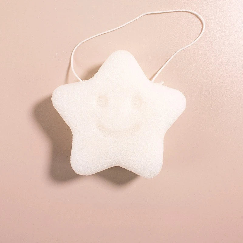 1pc Cute Baby Shower Sponge Cleanser Brush Konjac Harmless Shower Sponge for Face Washing Body Care Bath Rubbing Sponge BathTool