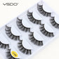 YSDO Eyelashes 3/5 Pairs Natural Long 3D Mink Lashes Fluffy Volume Mink False Eyelashes Cruelty Free Wispy Lashes Makeup Cilios