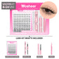 WOSHEER Eyelash Clusters Kit Thick Individual Lashes Lash Bond And Seal And Remover Faux Mink Lashes Eyelash Extension DIY