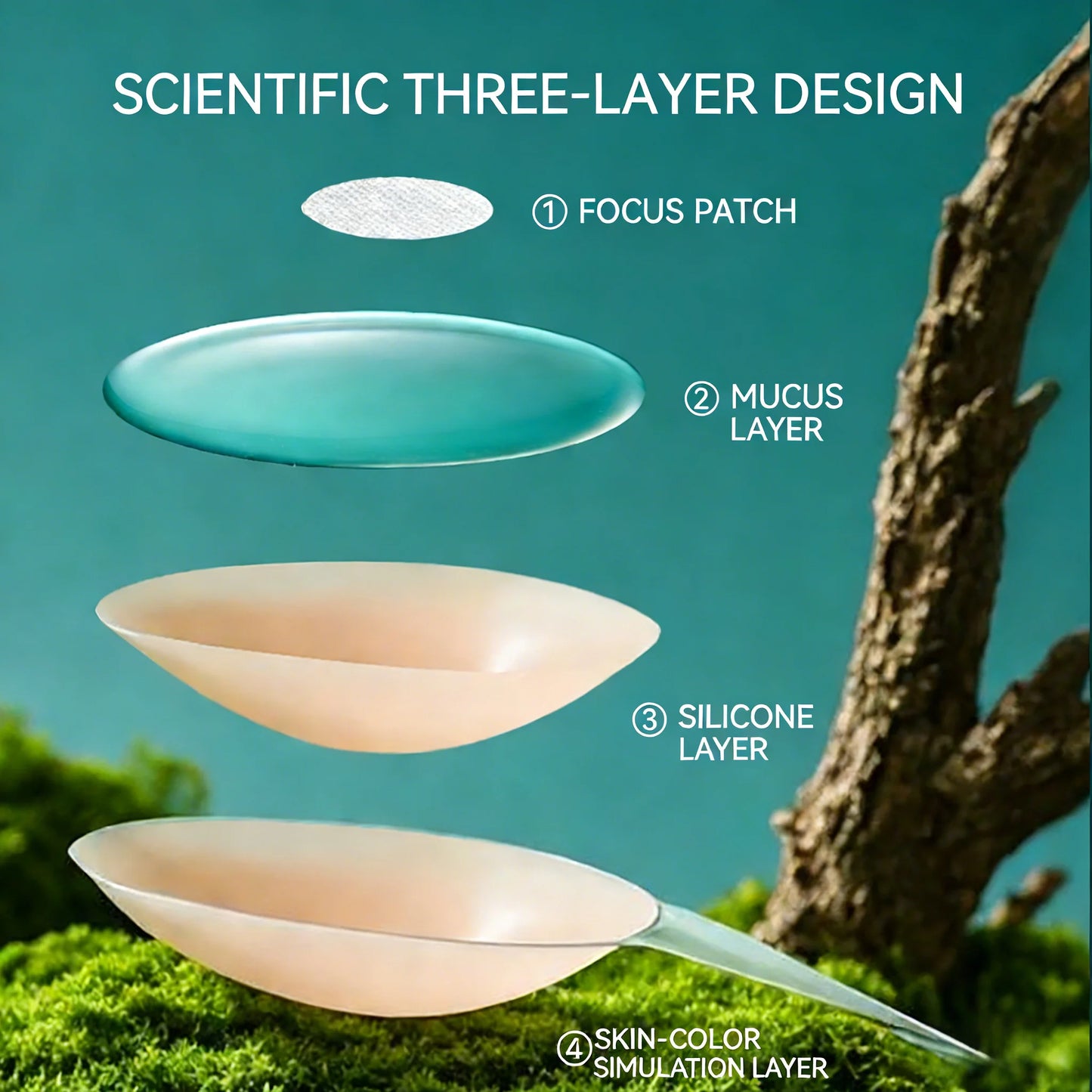 Reusable Breast Petals Lift Invisible Silicone Bra-less Pasties Pad Nipple Cover Invisible Petal Adhesive Stick on Bra for Women