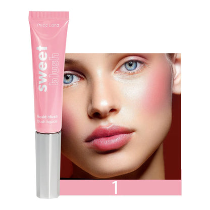 Liquid Blush Velvet Matte Natural Cream Multi-use Cheek Eye Tint Peach Blush Soft Applicator Makeup Monochrome Face Blush Stick
