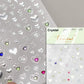 Cat's Eye 5D Gradient European Love Heart Gem Wing Crystal Geometric Colorful Self Adhesive Nail Art Stickers Manicure Decals