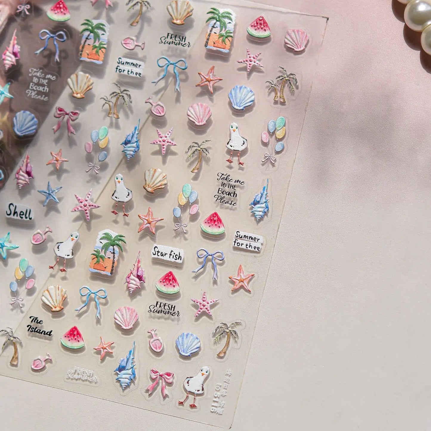 1pcs Cute Small Cat Claw Cherry Nail Art Charms Stickers Shiny 5D Jelly Cherry Pudding Bows Design Adhesive Sliders Nail Decals