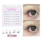 No Glue Needed Idol False Eyelashes Large Capacity 7-9mm Self Adhesive Eyelashes tweezers DIY Lash Extension Cluster Lashes